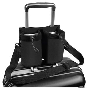 Luggage Travel Cup Holder in Black